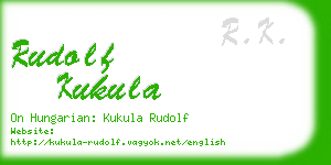 rudolf kukula business card